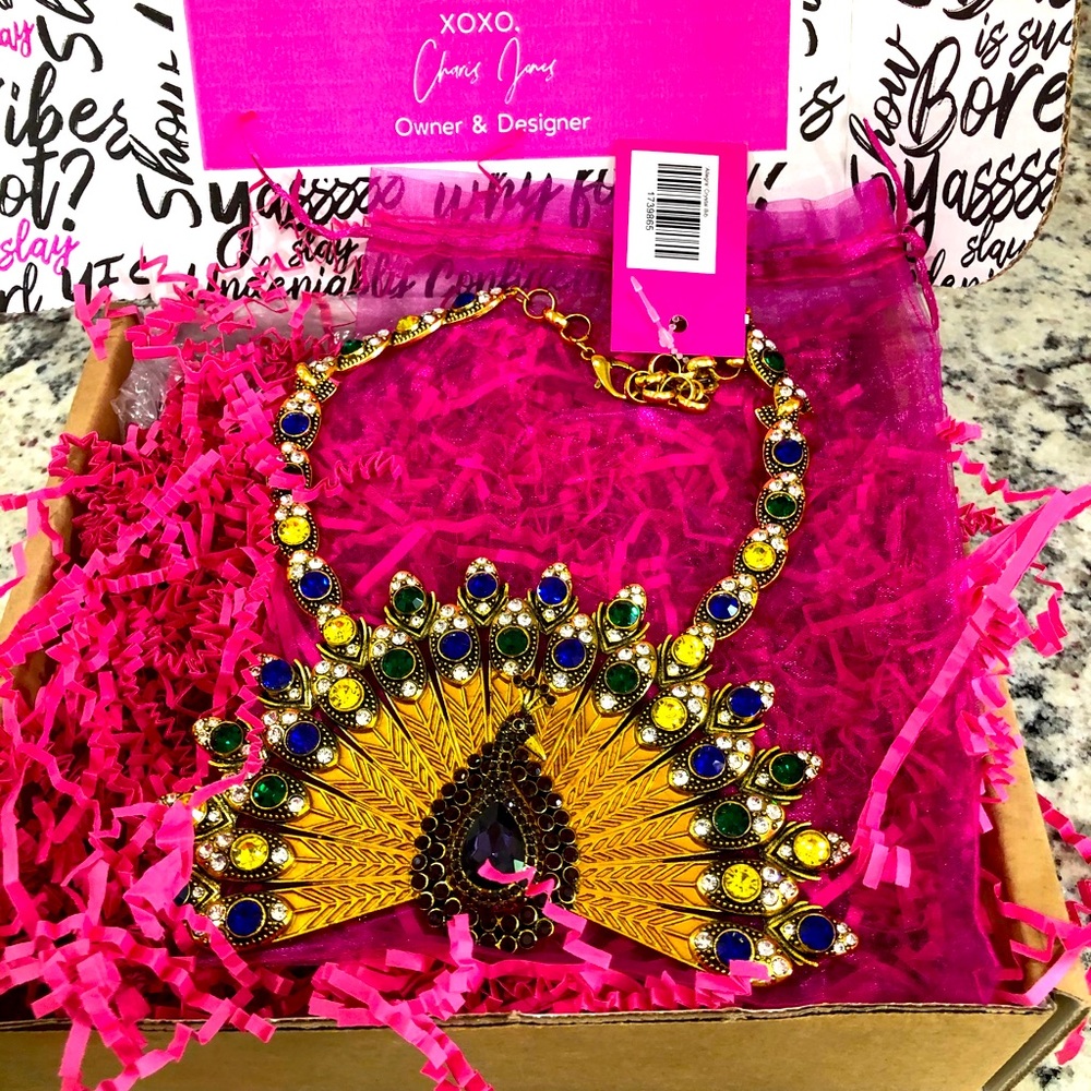 Spectacular Sassy Jones Allegra Crystal Bib!